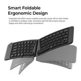 Keychron B11 Pro Ultra-Slim Wireless Foldable Keyboard - Space Grey B11P-K1