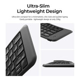 Keychron B11 Pro Ultra-Slim Wireless Foldable Keyboard - Space Grey B11P-K1