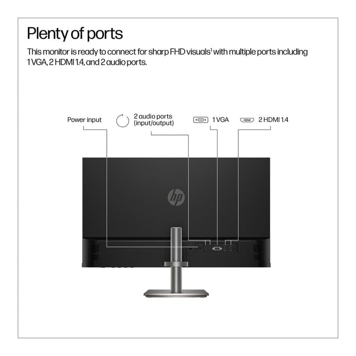 HP Series 5 527da 27-inch 1920 x 1080p FHD 16:9 100Hz 5ms LCD IPS Monitor B11W6AS