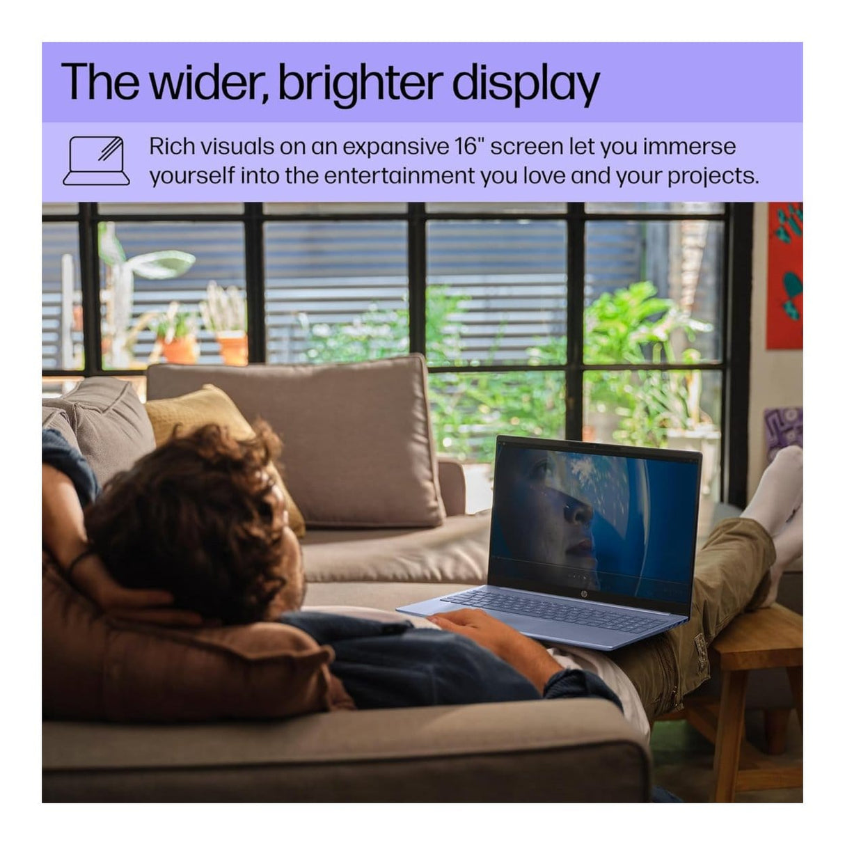 HP Pavilion 16-af0016ni 16-inch 2K AI Laptop - Intel Core Ultra 7 155U 1TB SSD 16GB RAM Win 11 Home