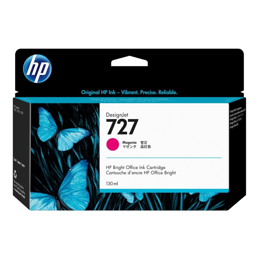 HP 727 DesignJet Magenta Ink Cartridge Original B3P20A Single-pack