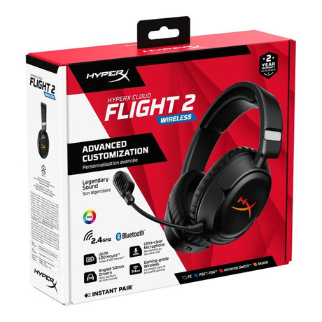 HyperX Cloud Flight 2 Wireless Gaming Headset Black B5VC4AA