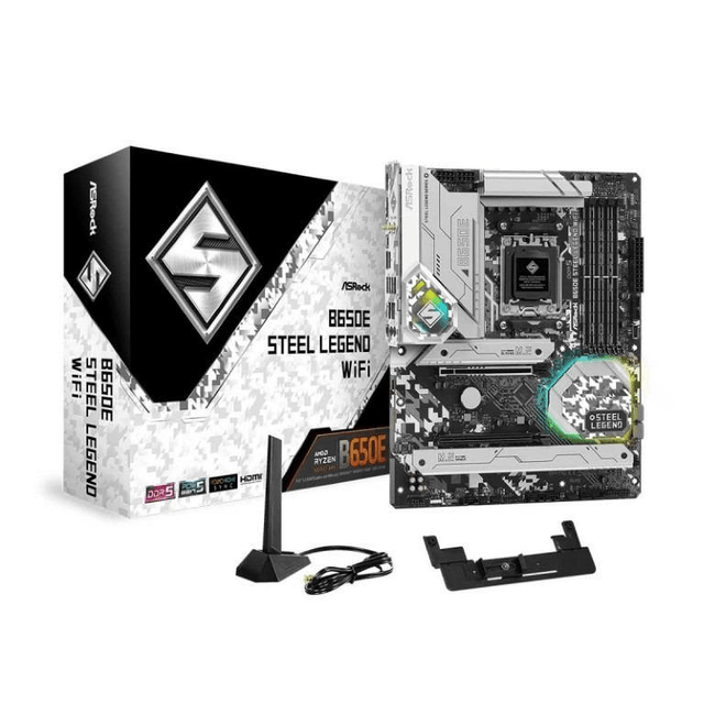 ASRock B650E Steel Legend Wifi AMD Socket AM5 ATX Motherboard B650E-STEELLEGEND