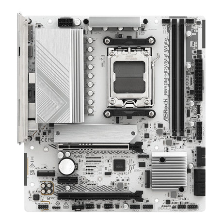 Asrock B650M-HDV/M.2 AMD Socket AM5 micro ATX Motherboard White