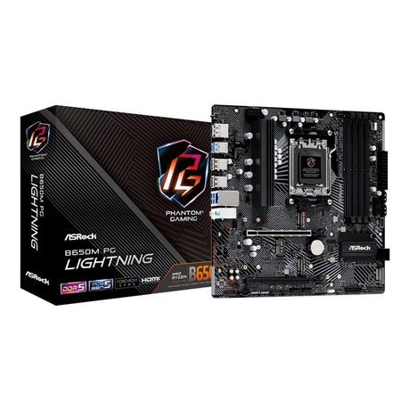 ASRock B650M PG Lightning AMD Socket AM5 micro ATX Motherboard B650M PG LIGHTNING