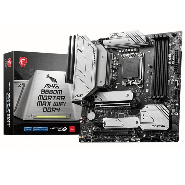 MSI B660M Mortar Max Wi-Fi DDR4 Intel LGA 1700 micro ATX Motherboard