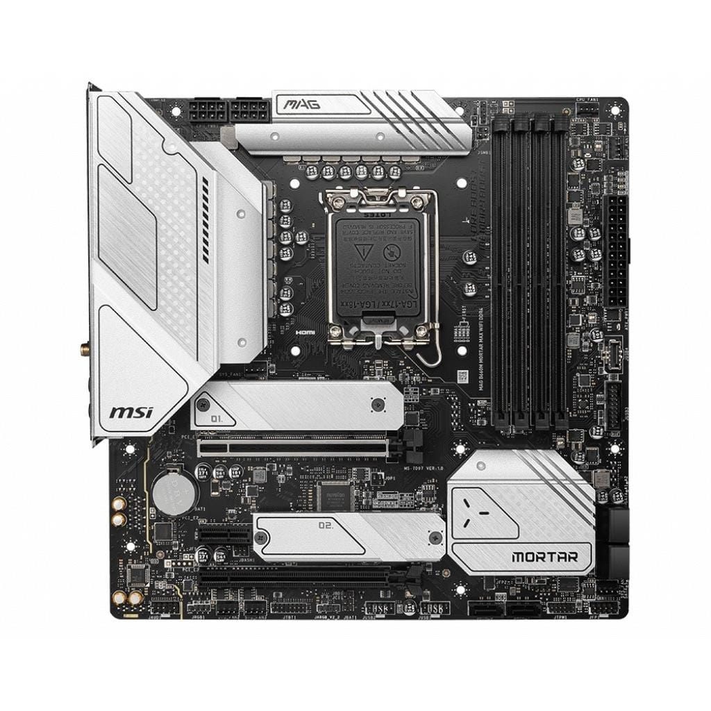 MSI B660M Mortar Max Wi-Fi DDR4 Intel LGA 1700 micro ATX Motherboard