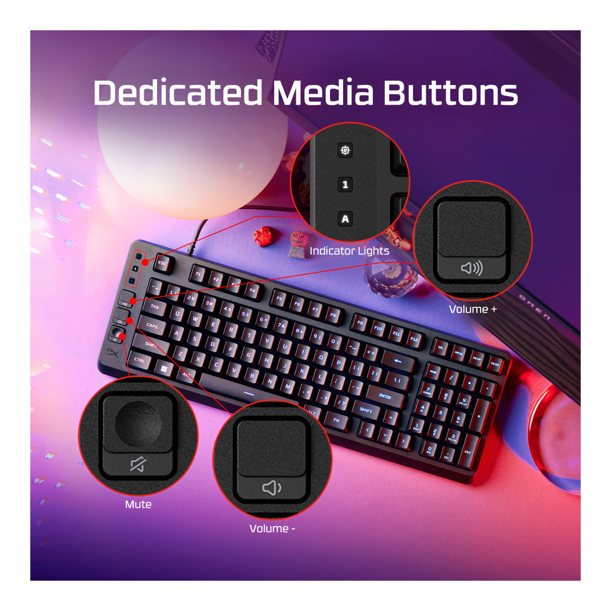 HyperX Eve 1800 Gaming Keyboard B7JE0AA