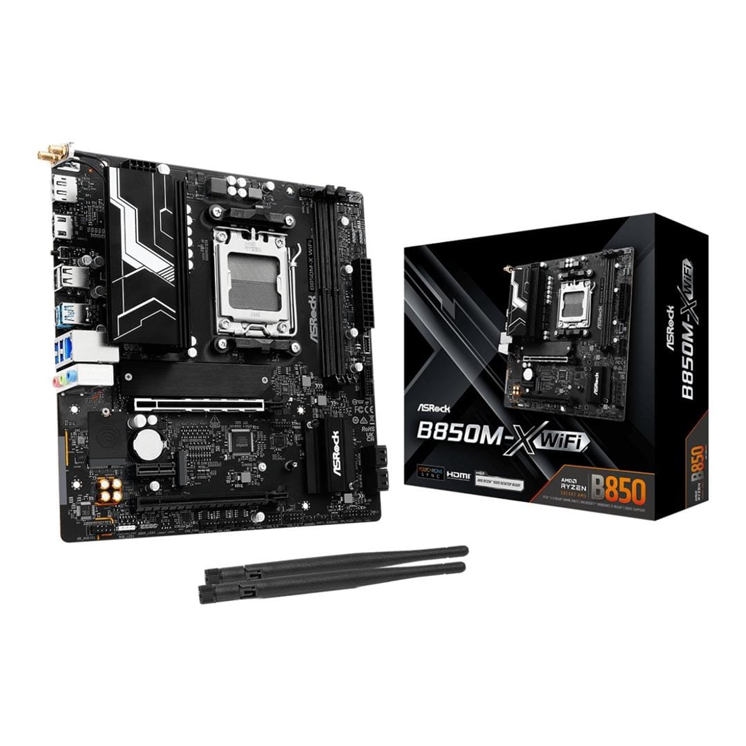Asrock B850M-X Wi-Fi AMD Socket AM5 micro ATX Motherboard