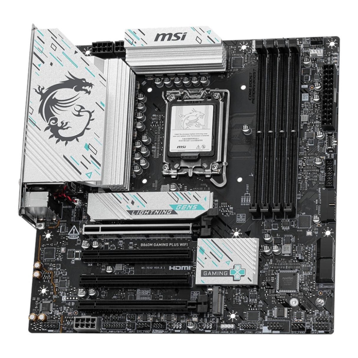 MSI B860M Gaming Plus Wi-Fi Intel LGA1851 DDR5 M-ATX Motherboard