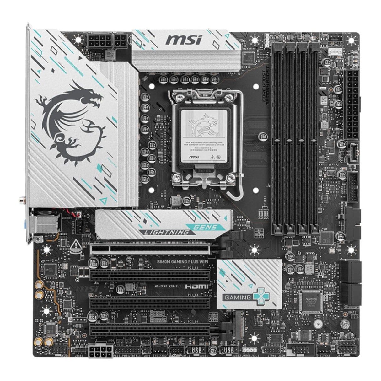 MSI B860M Gaming Plus Wi-Fi Intel LGA1851 DDR5 M-ATX Motherboard