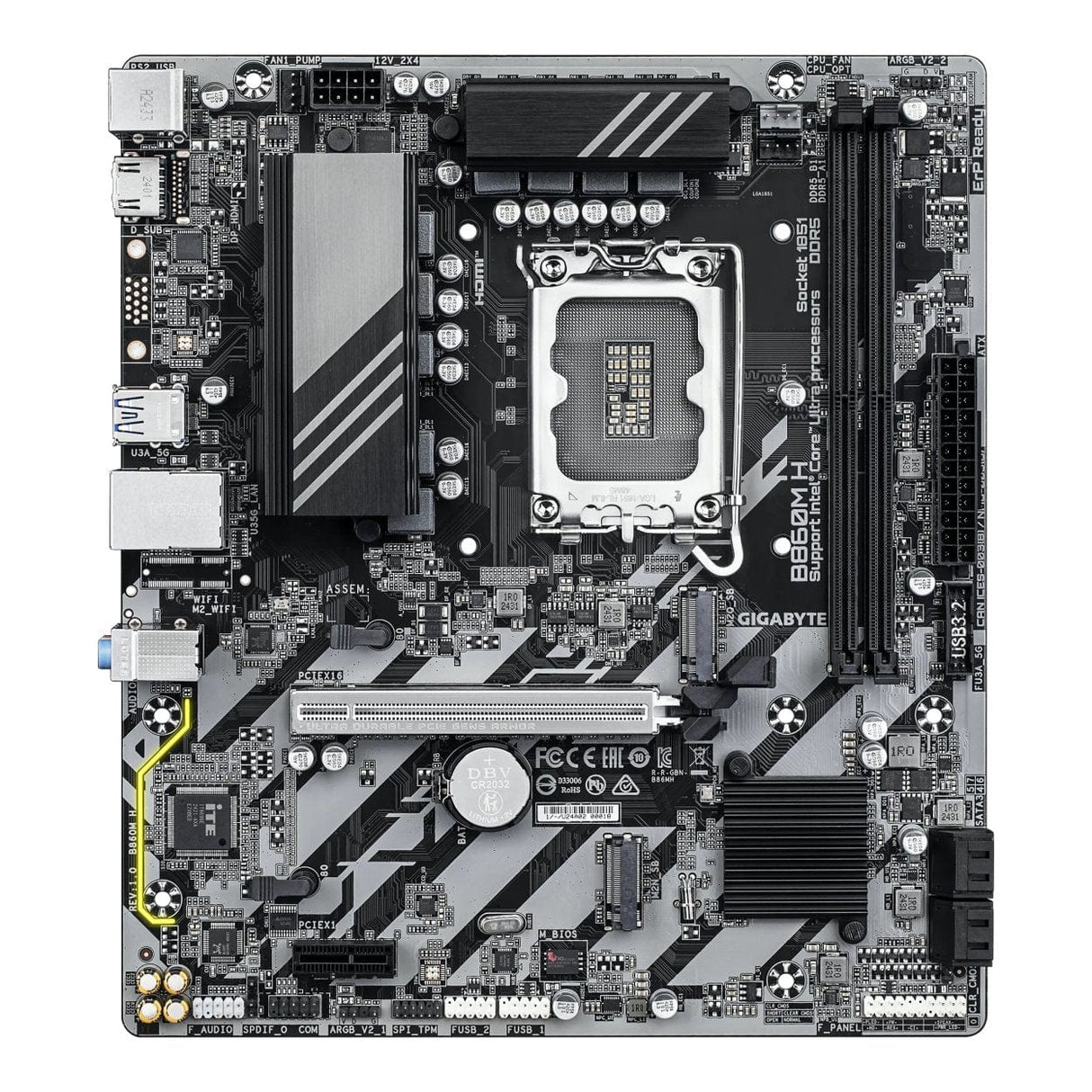 Gigabyte B860M H Intel Socket LGA 1851 Micro ATX Motherboard