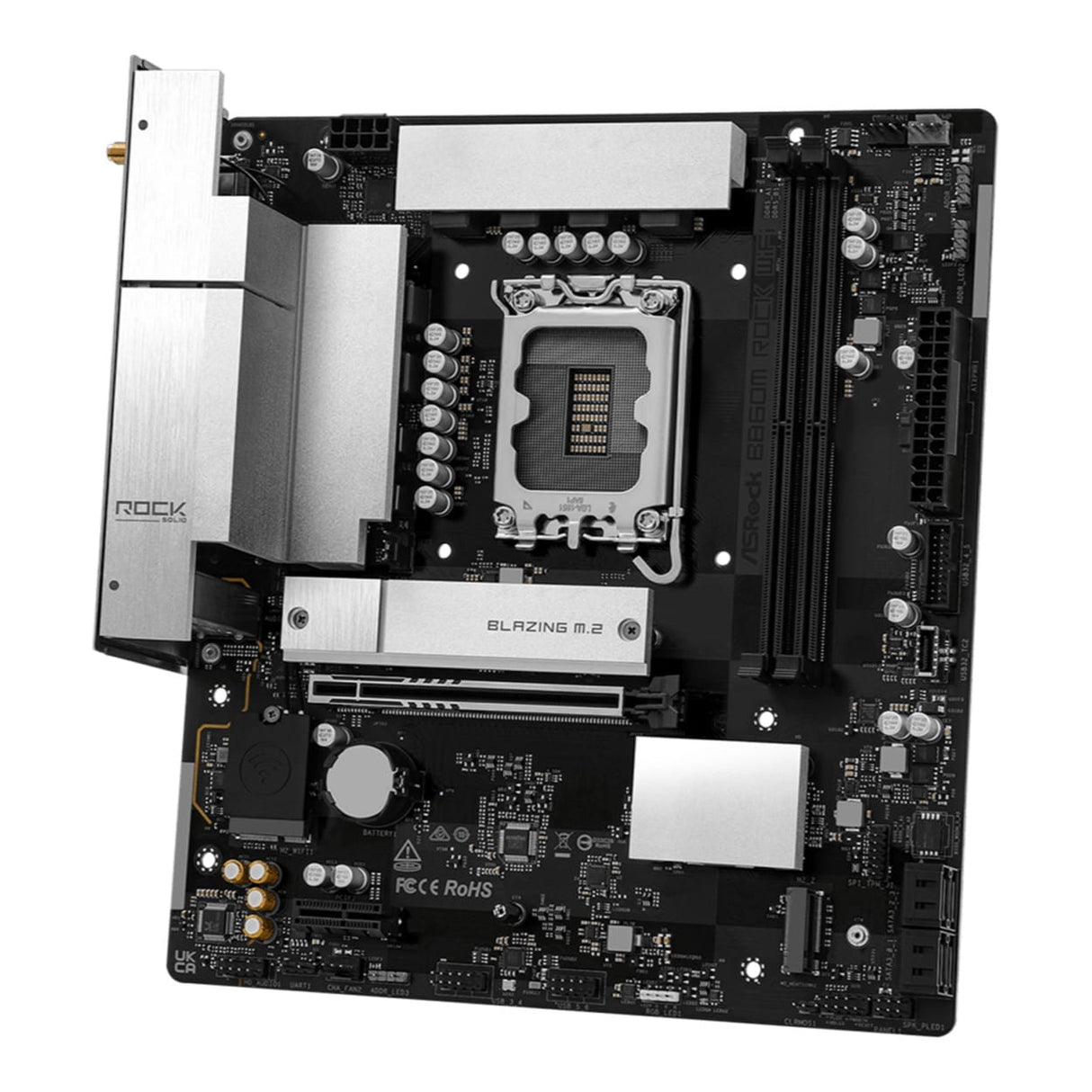 ASRock B860M Rock Gaming Wi-Fi Intel LGA1851 Micro-ATX Motherboard