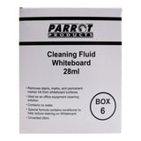 Parrot 28ml Whiteboard Uncarded Cleaning Fluid 6-pack BA0204Z