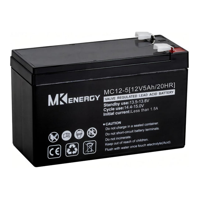 LinkQnet MC12-5 12V 5Ah Lead Acid Battery BAT-12V5-LQ-MK