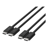 Belkin BoostCharge 60W USB-C to USB-C Cable 2-pack Black BBD008HQ05BK2PK
