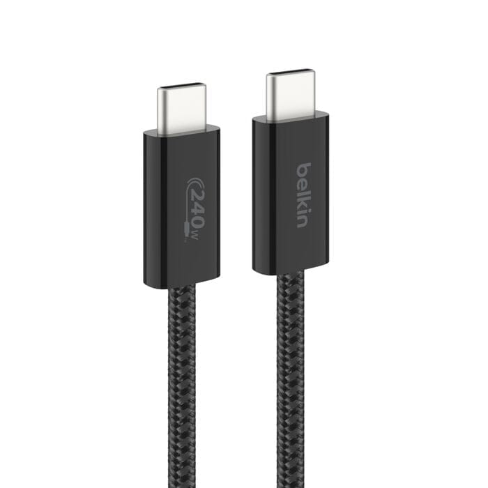 Belkin 240W BoostCharge USB-C to USB-C Cable 2-pack Black BBD009HQ05BK2PK