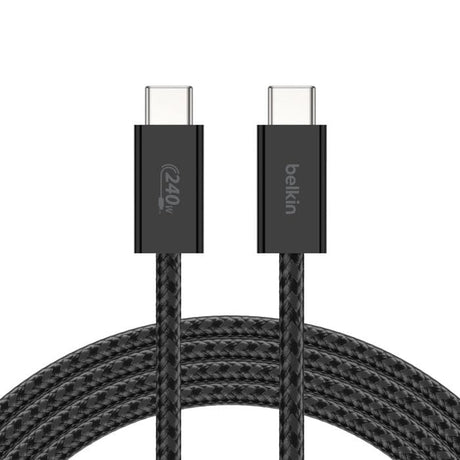 Belkin 240W BoostCharge USB-C to USB-C Cable 2-pack Black BBD009HQ05BK2PK