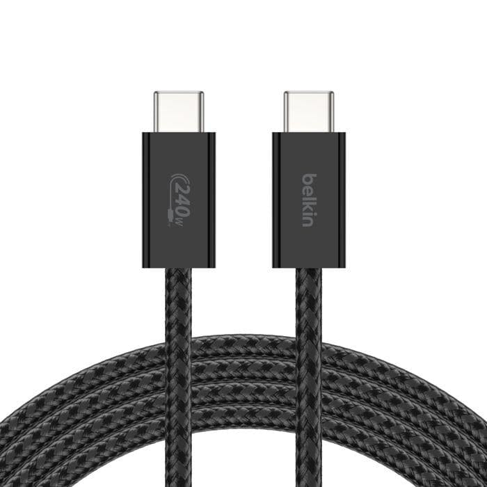 Belkin 240W BoostCharge USB-C to USB-C Cable 2-pack Black BBD009HQ05BK2PK