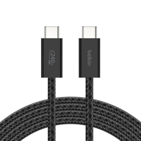Belkin 240W BoostCharge USB-C to USB-C Cable 2-pack Black BBD009HQ05BK2PK
