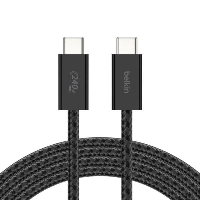 Belkin 240W BoostCharge USB-C to USB-C Cable 2-pack Black BBD009HQ05BK2PK