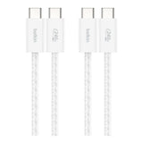 Belkin BoostCharge Type-C Male to Male USB Cable 1.5m White BBD009HQ05WH2PK