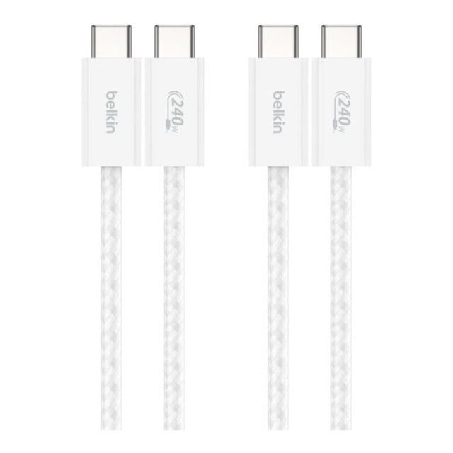 Belkin BoostCharge Type-C Male to Male USB Cable 1.5m White BBD009HQ05WH2PK