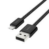 Belkin 2m BoostCharge USB-A Cable with Lightning Connector 2-pack Black BBD012HQ05BK2PK