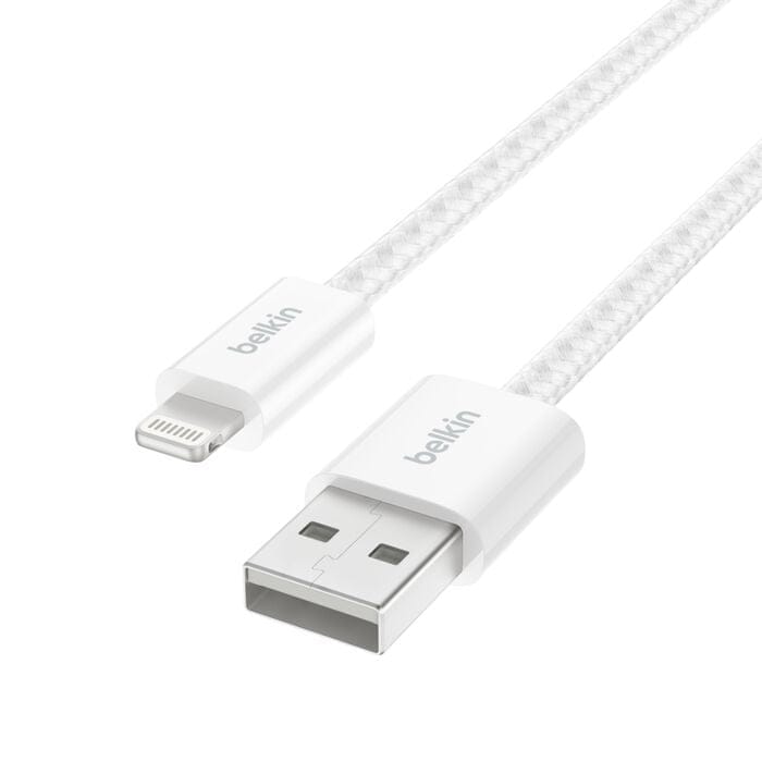 Belkin 2m BoostCharge USB-A Cable with Lightning Connector 2-Pack White BBD012HQ05WH2PK
