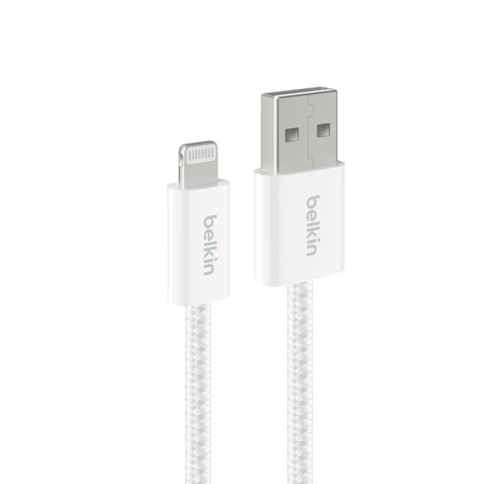 Belkin 2m BoostCharge USB-A Cable with Lightning Connector 2-Pack White BBD012HQ05WH2PK
