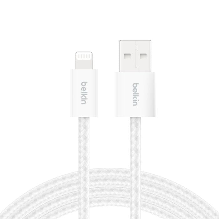 Belkin 2m BoostCharge USB-A Cable with Lightning Connector 2-Pack White BBD012HQ05WH2PK