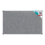 Parrot Bulletin Board Ribbed Aluminium Frame 1500x900mm Laurel BD0661X