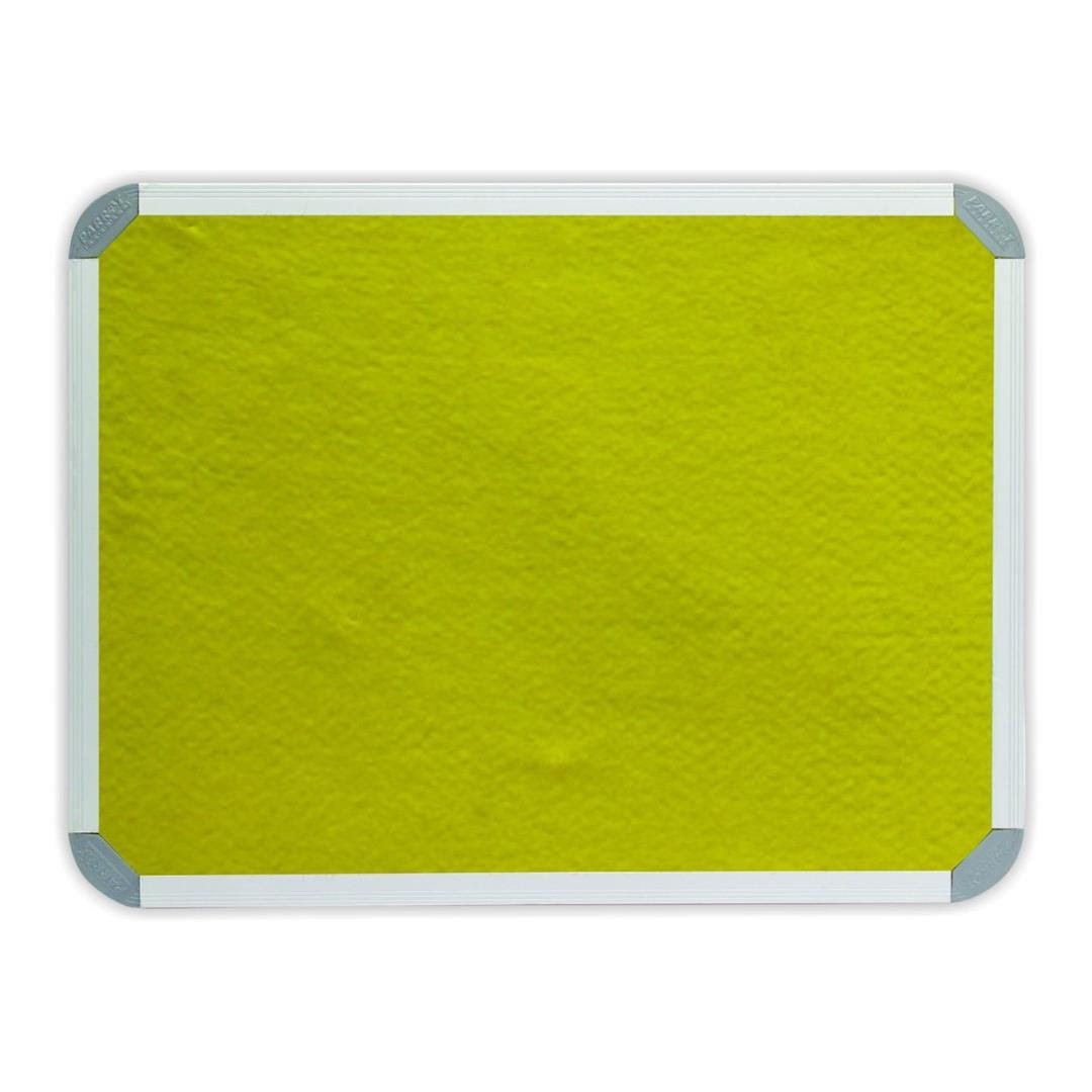 Parrot 1200mm × 900mm Info Board with Aluminium Frame Yellow BD0741Y