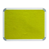 Parrot 1200mm × 900mm Info Board with Aluminium Frame Yellow BD0741Y
