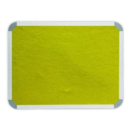 Parrot 1200mm × 900mm Info Board with Aluminium Frame Yellow BD0741Y