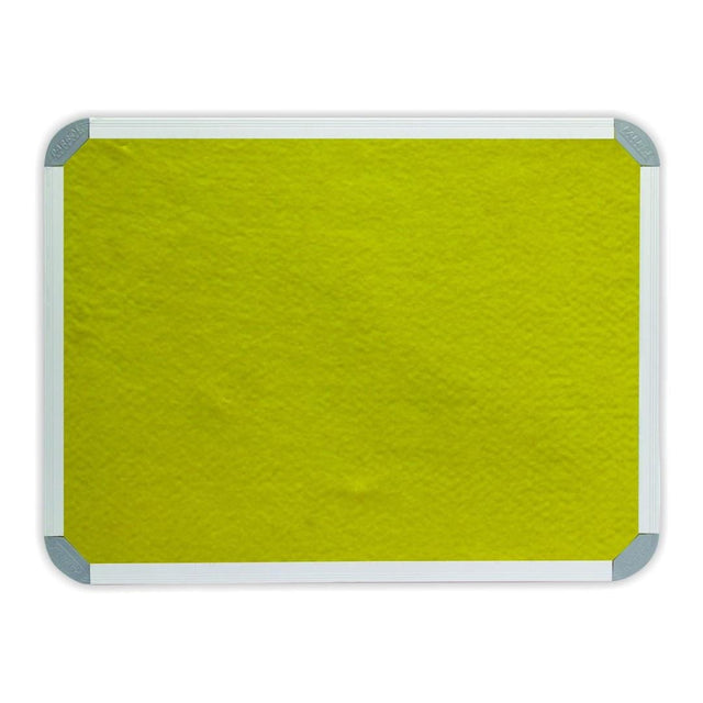 Parrot 1200mm × 900mm Info Board with Aluminium Frame Yellow BD0741Y