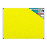 Parrot 1200mm × 900mm Info Board with Aluminium Frame Yellow BD0741Y