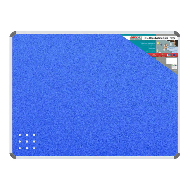 Parrot Info Board Aluminium Frame 1000x1000mm - Sky Blue BD0744S
