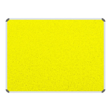 Parrot 1000mm × 1000mm Info Board with Aluminium Frame Yellow BD0744Y