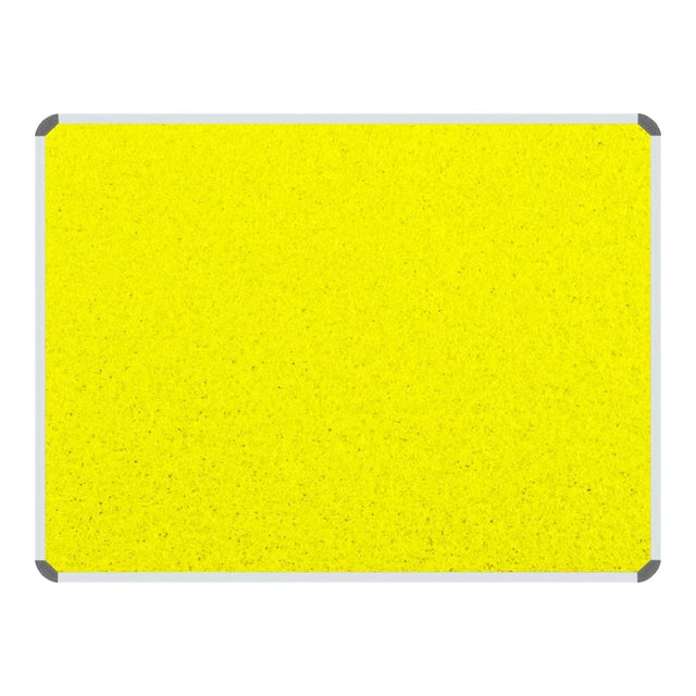 Parrot 1000mm × 1000mm Info Board with Aluminium Frame Yellow BD0744Y