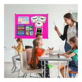 Parrot Info Board Aluminium Frame 1200x1200mm Pink BD0752P