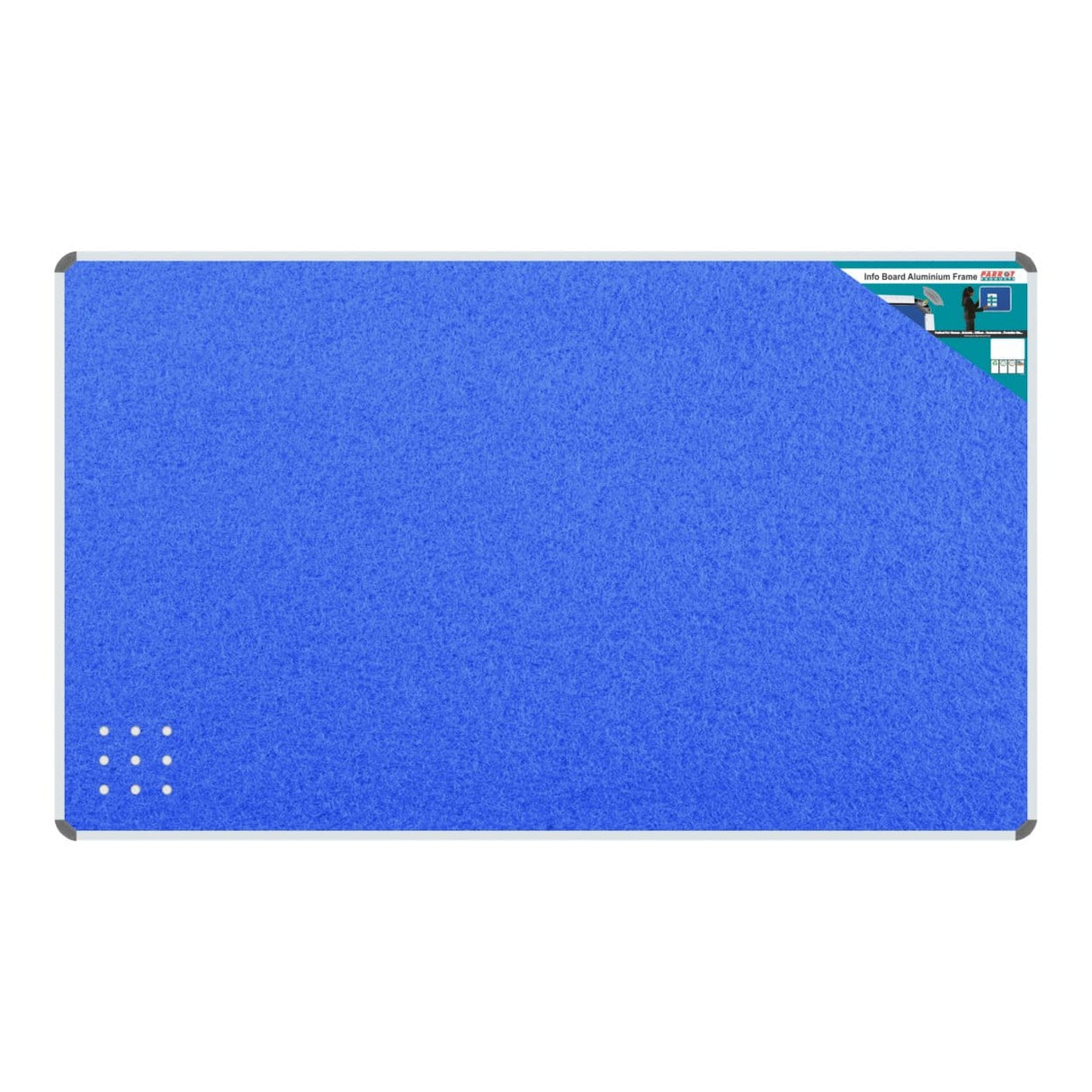 Parrot Info Board Aluminium Frame 1500x900mm Sky Blue BD0761S