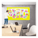 Parrot 1800mm × 1200mm Info Board with Aluminium Frame Yellow BD0768Y