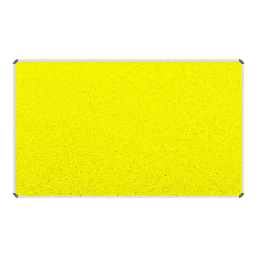 Parrot 1800mm × 1200mm Info Board with Aluminium Frame Yellow BD0768Y