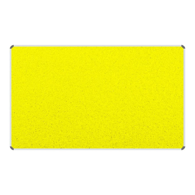 Parrot 1800mm × 1200mm Info Board with Aluminium Frame Yellow BD0768Y