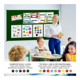 Parrot 1800mm × 900mm Info Board with Aluminium Frame Green BD0769G