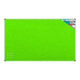 Parrot 2000mm × 1200mm Info Board with Aluminium Frame Lime Green BD0770C