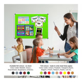 Parrot 2000mm × 1200mm Info Board with Aluminium Frame Lime Green BD0770C