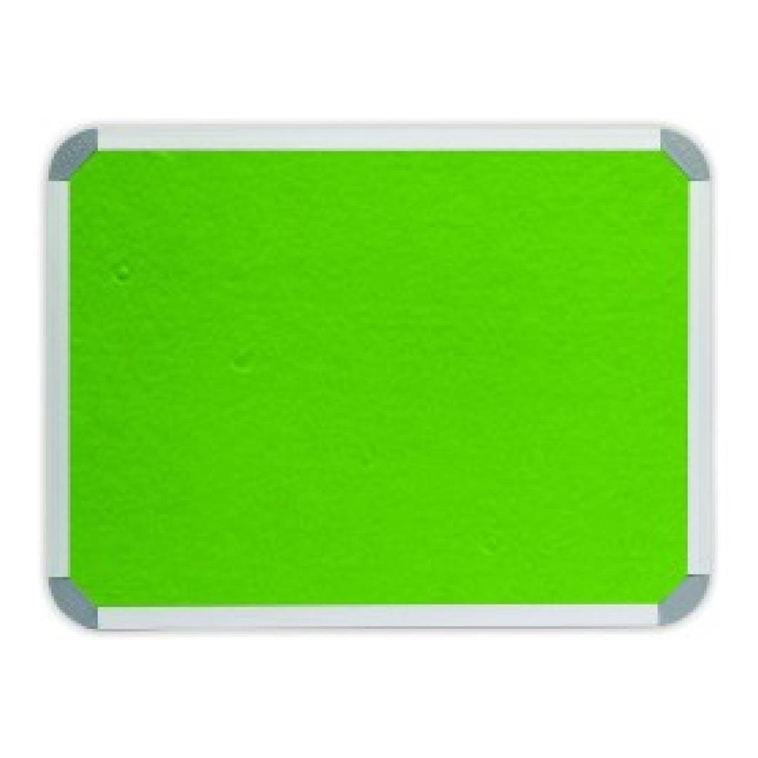 Parrot 2000mm × 1200mm Info Board with Aluminium Frame Lime Green BD0770C