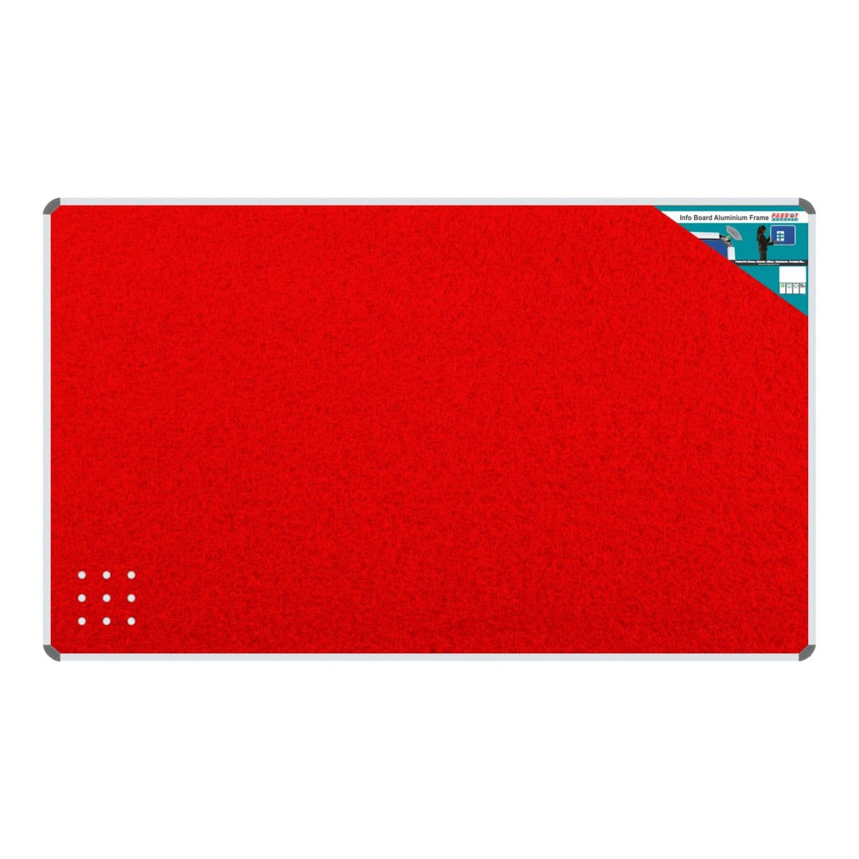 Parrot Info Board Aluminium Frame 2000x12000mm Red BD0770R